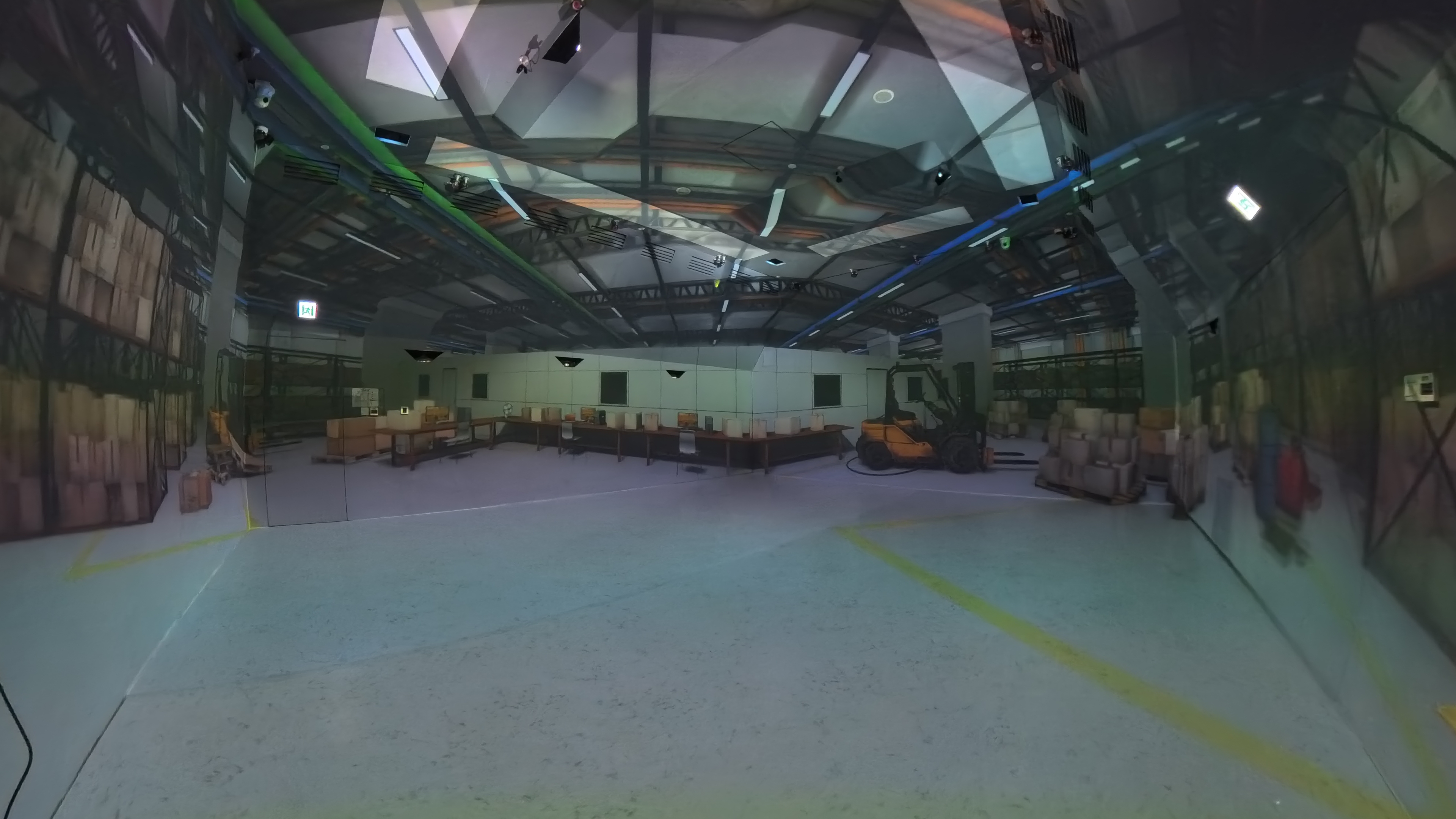 Warehouse trauma and fire scenario
